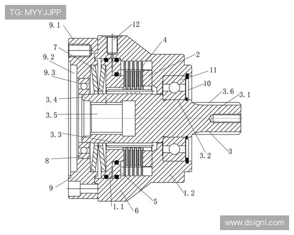 挖掘机行走马达湿式多片制动